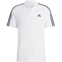 Adidas Herren Poloshirt, weiß/schwarz, S