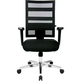 TOPSTAR X-Pander mit Armlehnen schwarz/schwarz/alu poliert