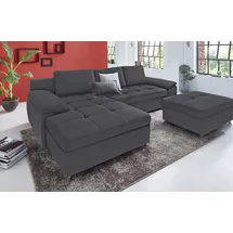 sit&more Ecksofa »Labene L-Form«, wahlweise mit Bettfunktion und Bettkasten, auch als XXL-Variante grau