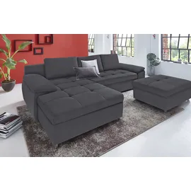 sit&more Ecksofa »Labene L-Form«, wahlweise mit Bettfunktion und Bettkasten, auch als XXL-Variante grau