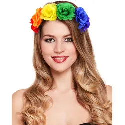 Pride Regenbogen Blumen Haarreif - OS