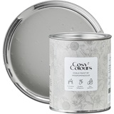 MissPompadour Kreidefarbe für Möbel grau 750ml, Quiet Moments Grey - Holzfarbe, Holzlack matt innen - Möbellack, Möbelfarbe ohne Schleifen - Kreidefarbe für Holz - CosyColours