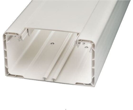 Licatec PVC-Brüstungskanal BR 130x70 PVC reinweiß (RAL 9010) - 2 m...