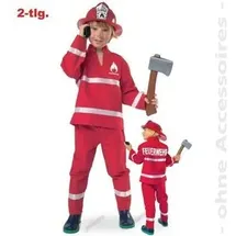 Fries 21275 Feuerwehrmann rot, Oberteil + Hose, Größe 116