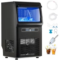 Vevor kommerzielle Eisbereiter Eismaschine 36,29kg/Tag LED Anzeige Restaurant