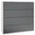 Vladon Pavos V3 76 x 76 x 35 cm Weiß matt / Anthrazit matt