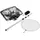 HEISSNER Teichkescher-Set 3in1 Kescher+Reiniger+Bürste, Teleskop-Stiel