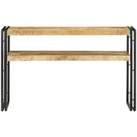 VidaXL Konsolentisch 120x30x75 cm Raues Mangoholz