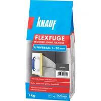 Knauf Fugenmörtel Flexfuge Universal 1 - 20 mm anthrazit 1 kg
