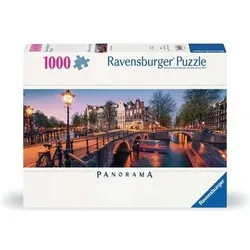 RAVENSBURGER 12000446 Puzzle 1000 Teile Abend in Amsterdam