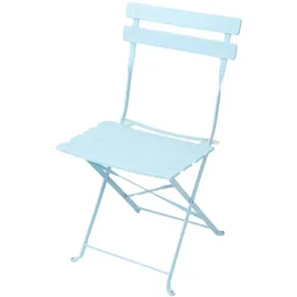 Albatros Bistroset 3-teilig Blau – Bistrotisch mit 2 Stühlen – klappbare Stühle und Tisch aus robustem Metall – optimal als Balkonmöbel Set oder Gartenmöbel in modernem Design