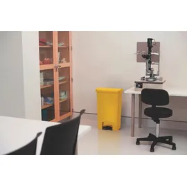 Rubbermaid Slim Jim Kunststoff Pedal vorne 50 l yellow