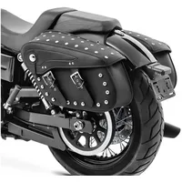 OEM Seiten-Satteltaschen für Custom- und Retro-Motorräder Schwarz