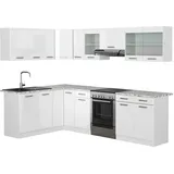 Vicco Eckküche Rick, Hochglanz 267 x 167 cm AP Marmor