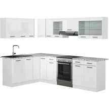Vicco Eckküche Rick, Hochglanz 267 x 167 cm AP Marmor