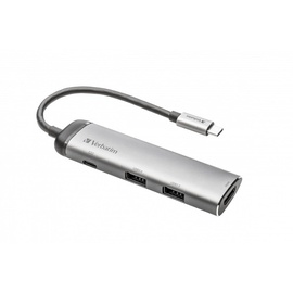 Verbatim Multiport Hub, USB-C 3.0 [Stecker] (49140)