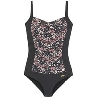 LASCANA Badeanzug Damen schwarz-bedruckt Gr.42 Cup E