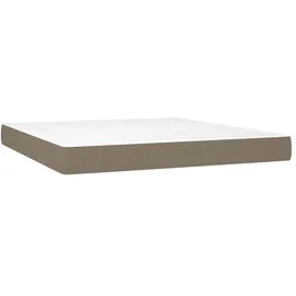 vidaXL Taschenfederkernmatratze Stoff 160 x 200 cm taupe
