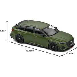 Solido 1:43 Audi RS6-R (olivengrün) – Hochdetailliertes Diecast-Modellauto im Sammler-Maßstab, Limitierte Edition, für Auto-Fans & Sammler - Grün