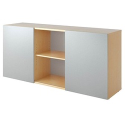 HAMMERBACHER Sideboard Haziender, V1780/3/S ahorn, silber 160,0 x 42,0 x 74,8 cm