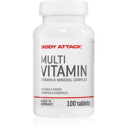 Body Attack Multi Vitamin Mineral- und Vitaminkomplex für Sportler 100 TABL