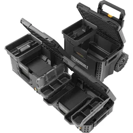 ToughBuilt StackTech TB-B1S3-B-70R Werkzeugkisten Set mit Rollen 3 tlg. IP65 86 x 56 x 40 cm - Schwarz