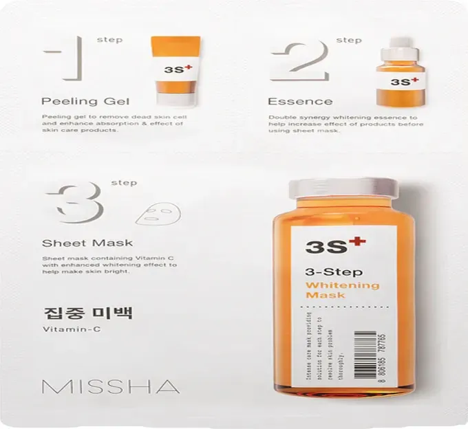 Missha 3-Schritte-Aufhellungsmaske mit Vitamin C