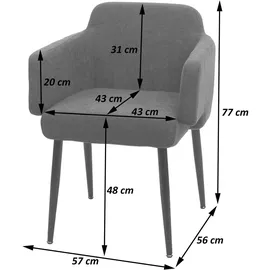MCW Esszimmer-Set creme-weiß