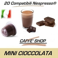 20 Kapseln kompatibel mit Nespresso®, Caffè Shop Mischung "Mini Schokolade"
