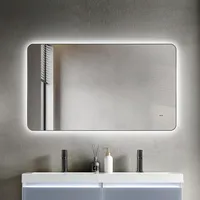 Talos LED Treviso in matt schwarz 120x70 cm - Spiegel Hand Wave Sensor Funktion - horizontal und vertikal aufhängbar - feuchtraumgeeignet durch Aluminiumrahmen