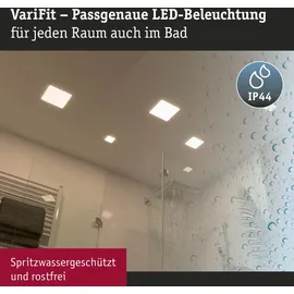 Paulmann VariFit LED Einbaupanel Veluna 1 eckig 185x185mm 17,5W 4000K Satin