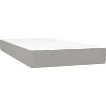 vidaXL Taschenfederkernmatratze Hellgrau 90 x 200 cm H3