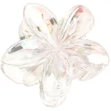 Wambere 1 Stück Damen Blumen Haarklammern Blumenhaarnadel Haarspangen Krallenclip rutschfeste Kunststoff Haarnadel Haarclips Haarschmuck Kopfbedeckung für Frauen Mädchen für Tägliches Tragen,Weiß