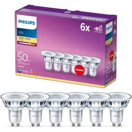 Philips LED Classic Spot 4,6W/827 50W, 36°, 6-pack GU10