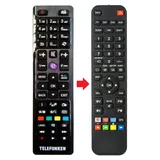 Infratex Fernbedienung für Telefunken D43F278A3C D43F278A3CW D43F278N3CW