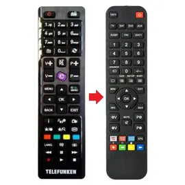 Infratex Fernbedienung für Telefunken D43F278A3C D43F278A3CW D43F278N3CW