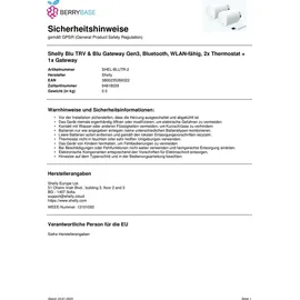 Shelly BLU TRV + BLU Gateway Gen3