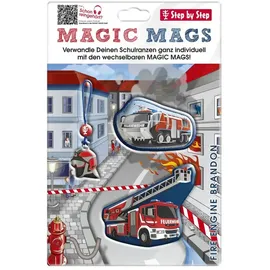 Step By Step Ranzen-Zubehör MAGIC MAGS "Fire Engine Brandon", 3-tlg. - Rot