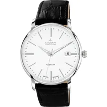 Dugena Herren-Armbanduhr Festa Klassik, Automatik, Edelstahlgehäuse, Saphirglas, 5 bar
