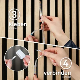 Briloner LED-Stripe Pimp your Panel 2029427 1300 lm warmweiß 262,5 cm
