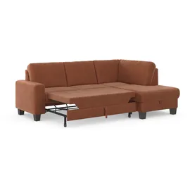 Home Affaire Ecksofa »Summer L-Form« mit Ottomane, mit oder ohne Bettfunktion und Bettkasten, Cord-Bezug