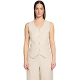Cartoon Blusentop mit Streifen Beige 38