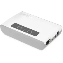 Digitus DN-13024 2-Port USB 2,0 Wireless Multifunktions-Network Server 300 Mbps