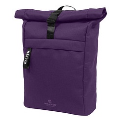 Walker Schulrucksack Roll Top Kunstfaser lila