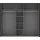 Forte Kleiderschrank Bellevue 260,8 x 220 x 62,3 cm Schwarz