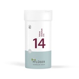 PFLÜGER Schüßler Salze Nr. 14 Kalium bromatum D6 - 400 Tabletten - Das Ergänzungsmittel für die Nerven und Drüsen - glutenfrei