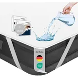 Komfortec Matratzenschoner 2er-Set 140 x 200 cm weiß