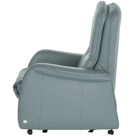 HIMOLLA Fernsehsessel 7568 Leder 77 x 104 x 85 cm Blau elektrisch