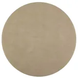 SANTEX 50 runde Tischsets taupe beige Vlies Ø 34 cm