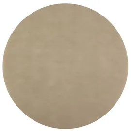 SANTEX 50 runde Tischsets taupe beige Vlies Ø 34 cm